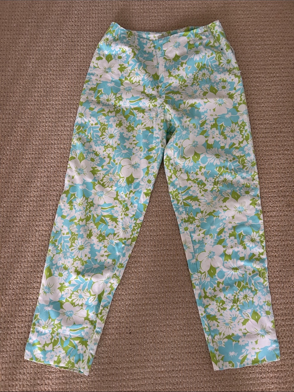Women’s “Vintage” Gap Fab Floral Blue & Green Pants